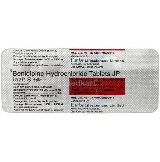 inzit 8mg tablet 10's